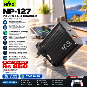 NIPO NP-127 PD 25W Fast Charger – USB-C Power Delivery Wall Adapter