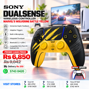DualSense Wireless Controller – Marvel’s Wolverine Battle Yellow Limited Edition