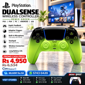 PlayStation DualSense® Wireless Controller – Remix Green - for PS5, PC, MAC & Mobile