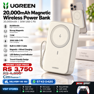 Ugreen 20,000Mah Magnetic Wireless PowerBank 30W