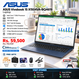 ASUS Vivobook 15 X1504VA-BQ4619 Intel Core 7 150U 16GB Intel Graphics SSD 1TB 15.6'' FHD 16:9 60Hz
