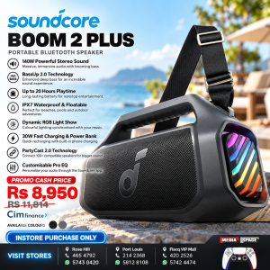 Soundcore Boom 2 Plus Portable Bluetooth Speaker by Anker, 140W, IPX7