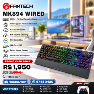 Fantech MK894 Maxpower II Mechanical Gaming Keyboard Black (Double-Shot ABS)