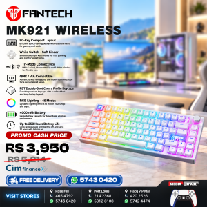 FANTECH MK921 MAXFIT8 QMK Wireless Mechanical Gaming Keyboard Black (3 Mode Connection)