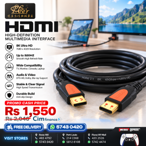 PILER 8K Ultra HD HDMI 2.1 Cable – 48Gbps | Up to 320Hz | High-Speed HDMI Cable