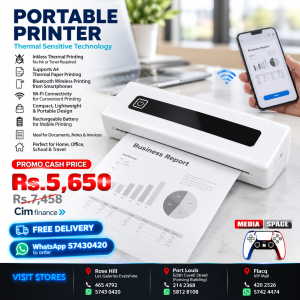 Portable Printer Wireless, 300DPI Small Wireless Bluetooth Inkless Thermal Printer A4 Travel Printer Multiple Sizes Thermal Paper Home Use (White)